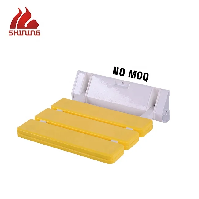 Floding bench mounted on the wall of the doorway  handicapped elderly wall mounted folding shower seat