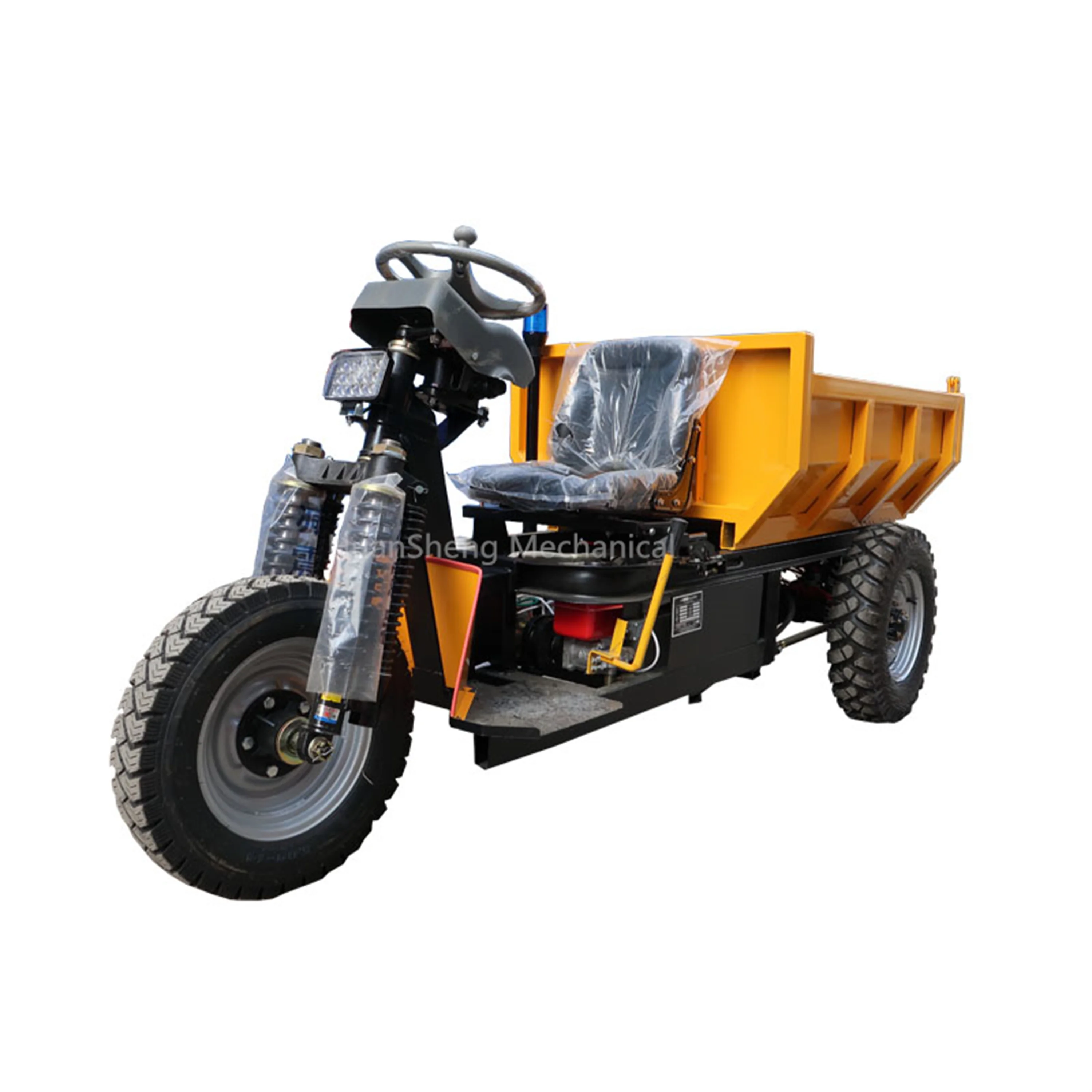 New Design 3 Wheel Dumper 1.5t Loading Capacity Peru Mine Dumper Low Price 2 Ton Tricycle