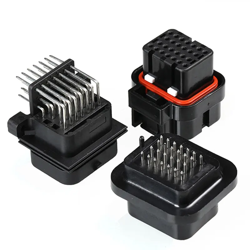 26 Way TE Connectivity Female ECU Connector 3-1437290-7 TYCO AMP Waterproof Connectors SUPERSEAL 1.0mm Automotive Housings