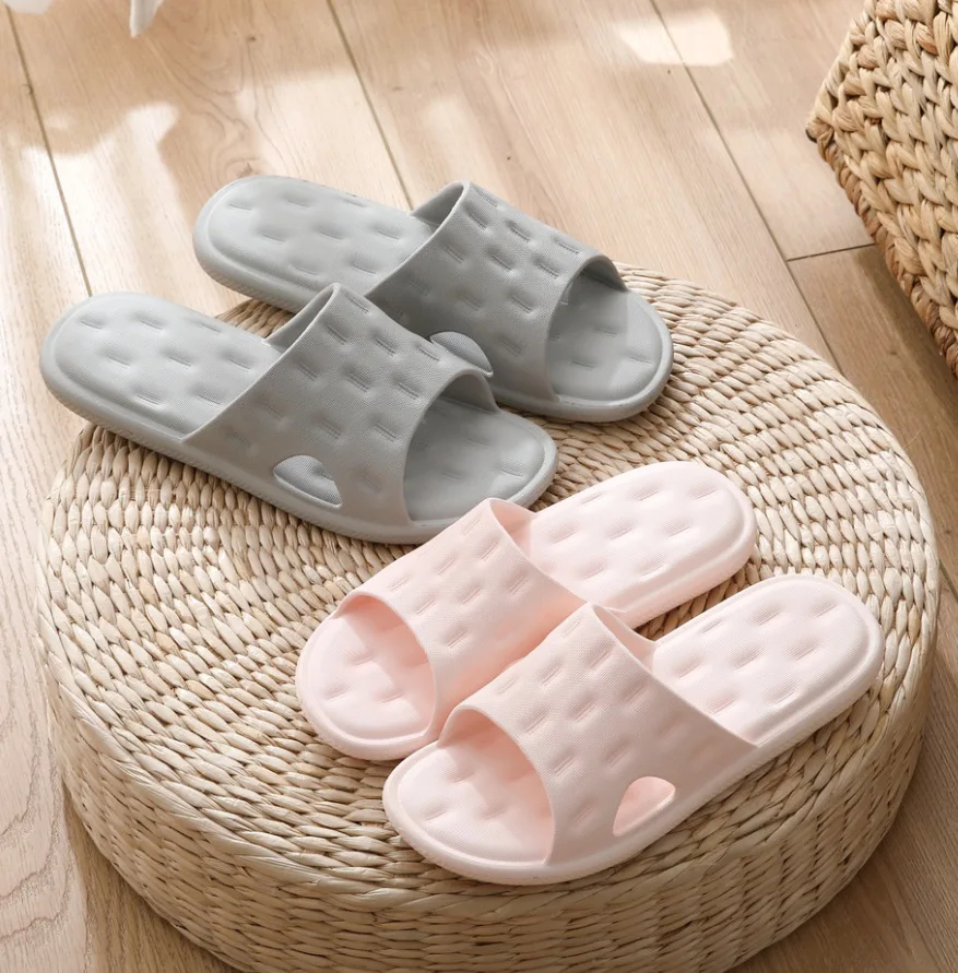 Factory wholesale step on shit sense female summer net red sandals men and women eva thick sole non-slip breathable home slipper