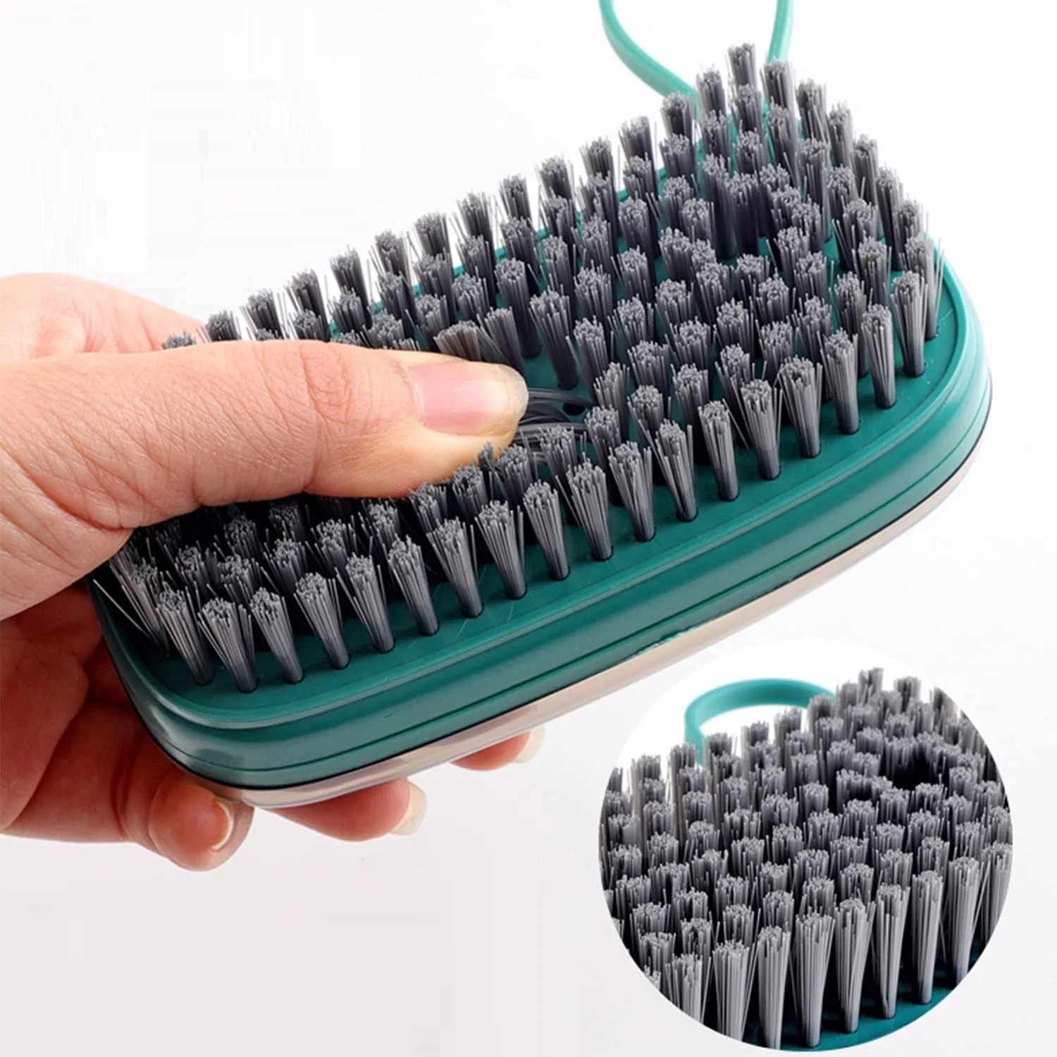 Household Washing Product Liquid Soap Dispensing Washing Brush for Clothes and Shoes