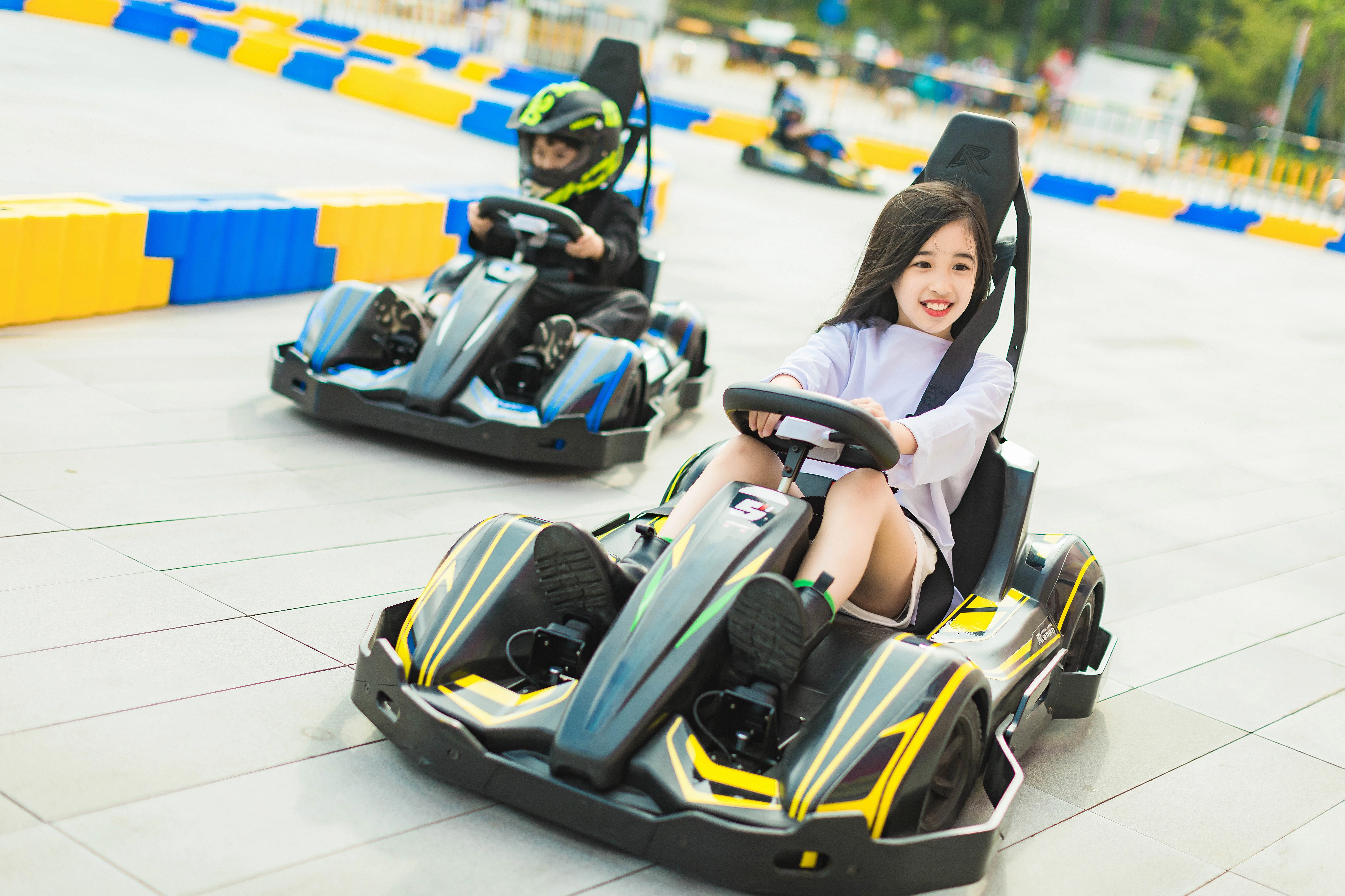 new coming amusement park rides single seat electric go karting drift go kart