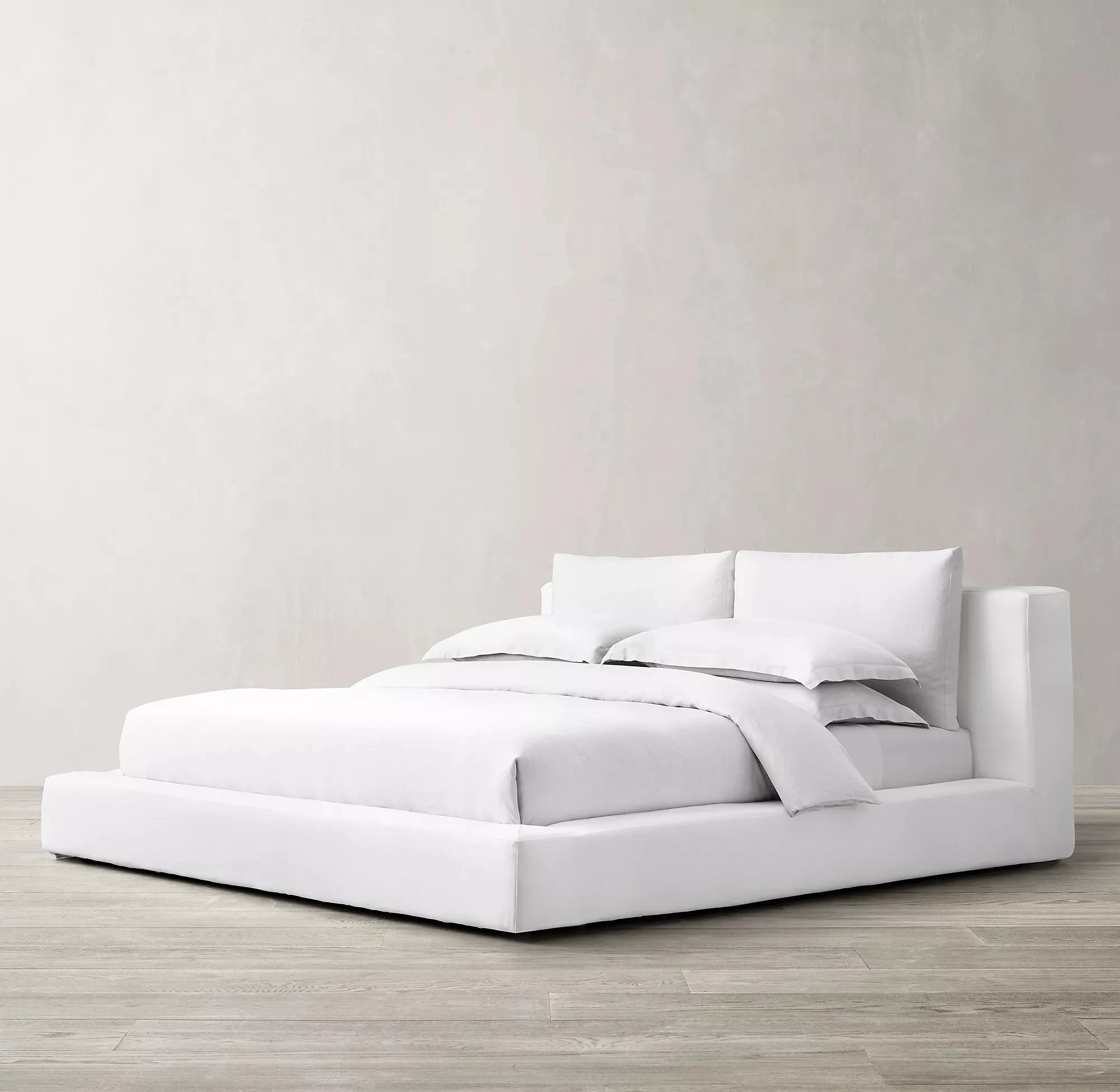 Simple Comfortable Solid wood Frame Bed Designs Bedroom Furniture King Queen Size Wooden Bed