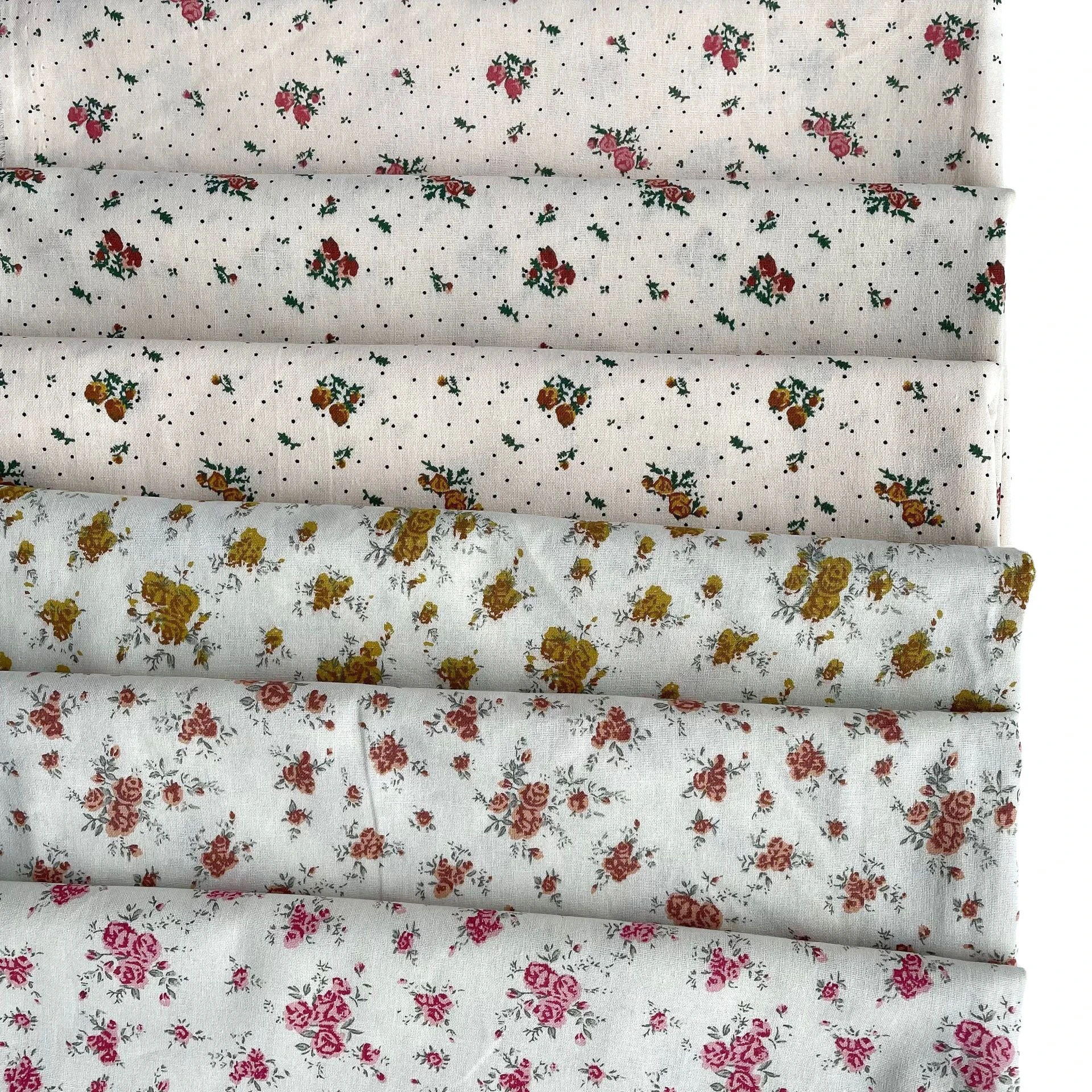 100%cotton fabric print cotton fabric 110GSM Floral printed fabric for baby dress