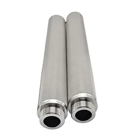 High porosity Cleanable 20-Inch 0.2 Micron Sintered Titanium Water Filter Candle Porous Titanium Industrial Filtration