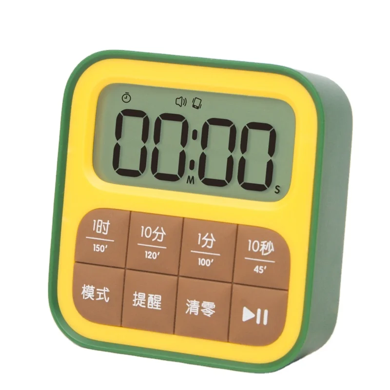 Factory Directly Sell Battery-Powered Table Clock Cube Fruit Timer For Bedroom