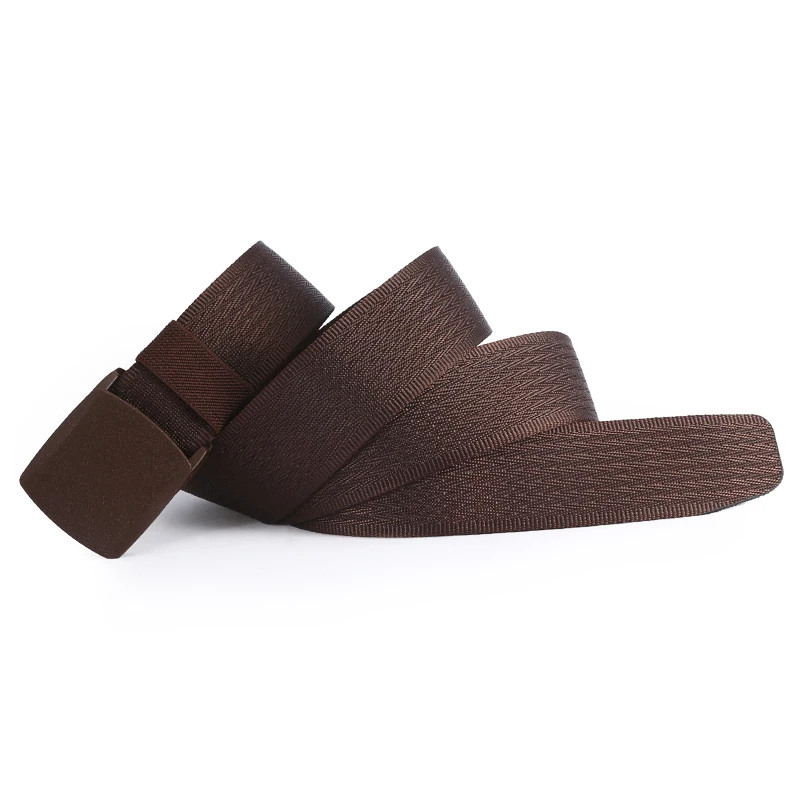 Plastic Buckle High Quality Custom Webbing Black Gray GreenTactical Nylon Belt