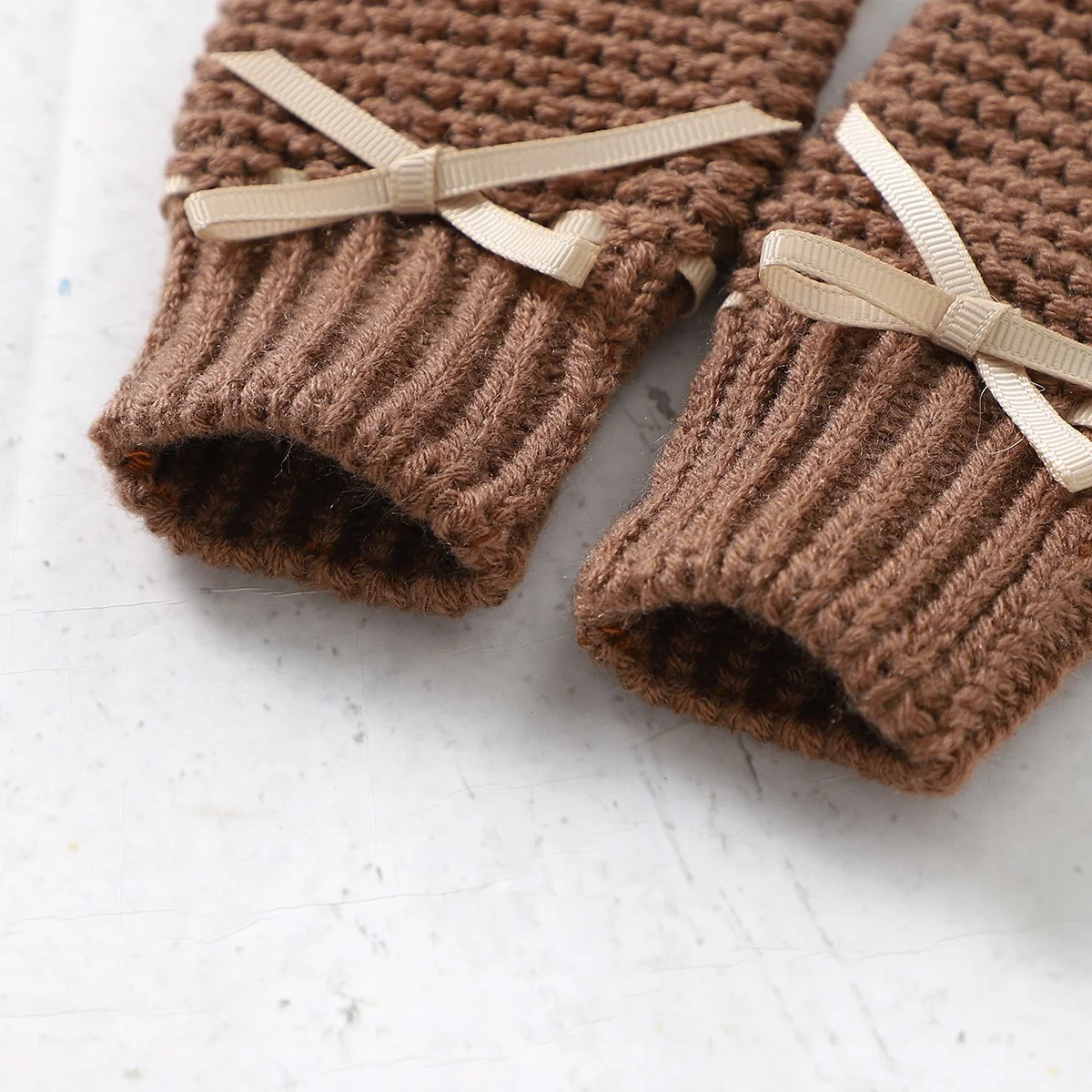Soft Baby Woolen Gloves And Shoes For Cozy Comfort Handmade Knit Infant Accessories Gloves And Shoes