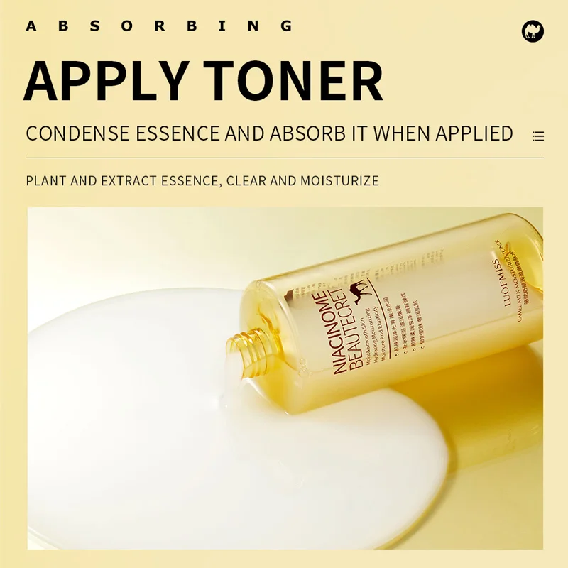 OEM LUOFMISS private label Camel Milk whitening Moisturizing skin care anti aging brightening face beauty face Toner