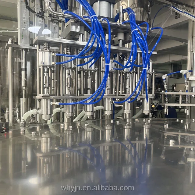 LG-XGX400 Full Automatic Rotary Milk Yogurt Spout Pouch Filling Capping Packaging Machine With CIP Filling System For Factory