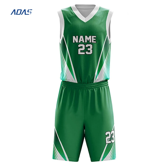 Cheap Sublimation Basketball Jersey League Team Sports Uniform With Custom Designed Allover Printed Cool Dry Customized