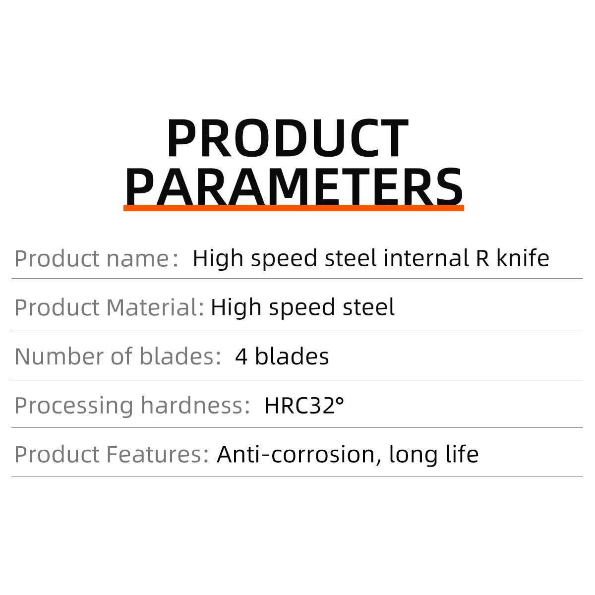 Straight shank inlaid HSS chamfered inner R arc milling cutter end mills customized R2 R4 R5 R6 R15 R20