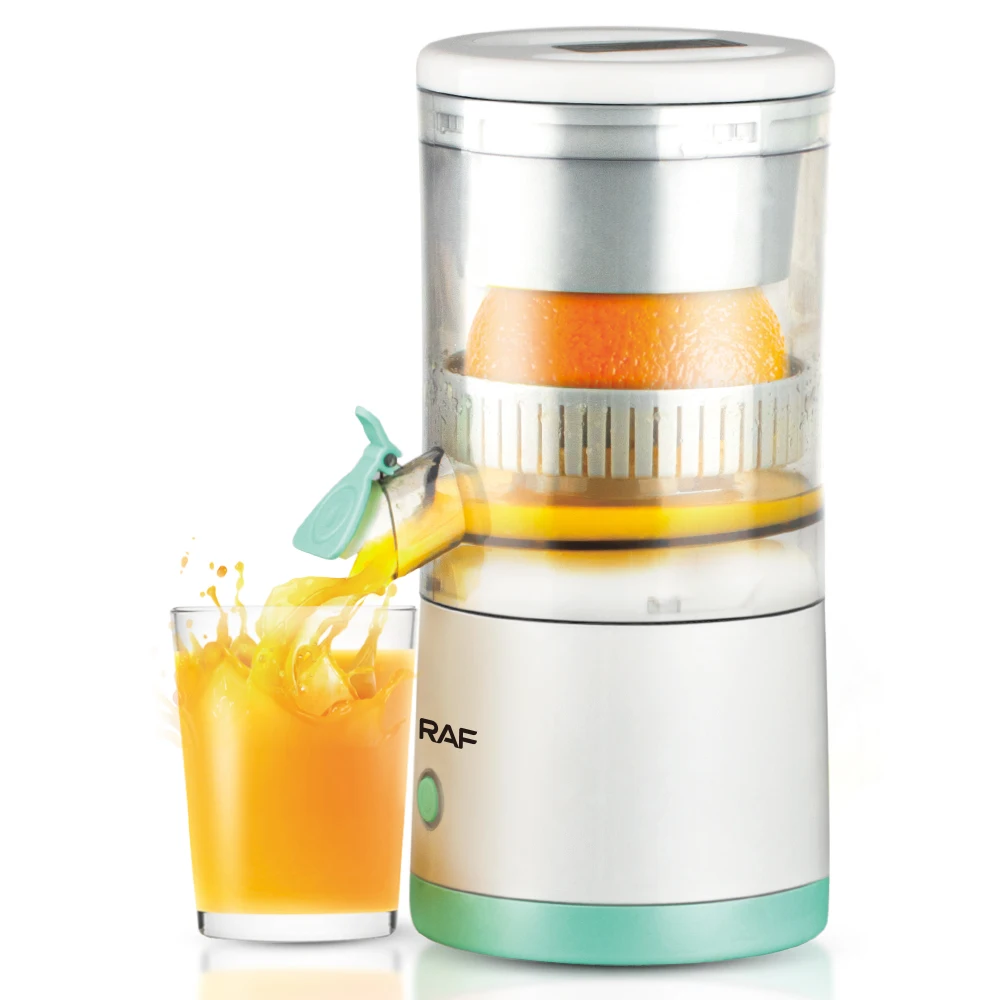 RAF 2024 New Electric Portable USB Rechargeable Iuicer Blender Cold Press Juicer Citrus Juice Extractor Lemon Orange Squeezer