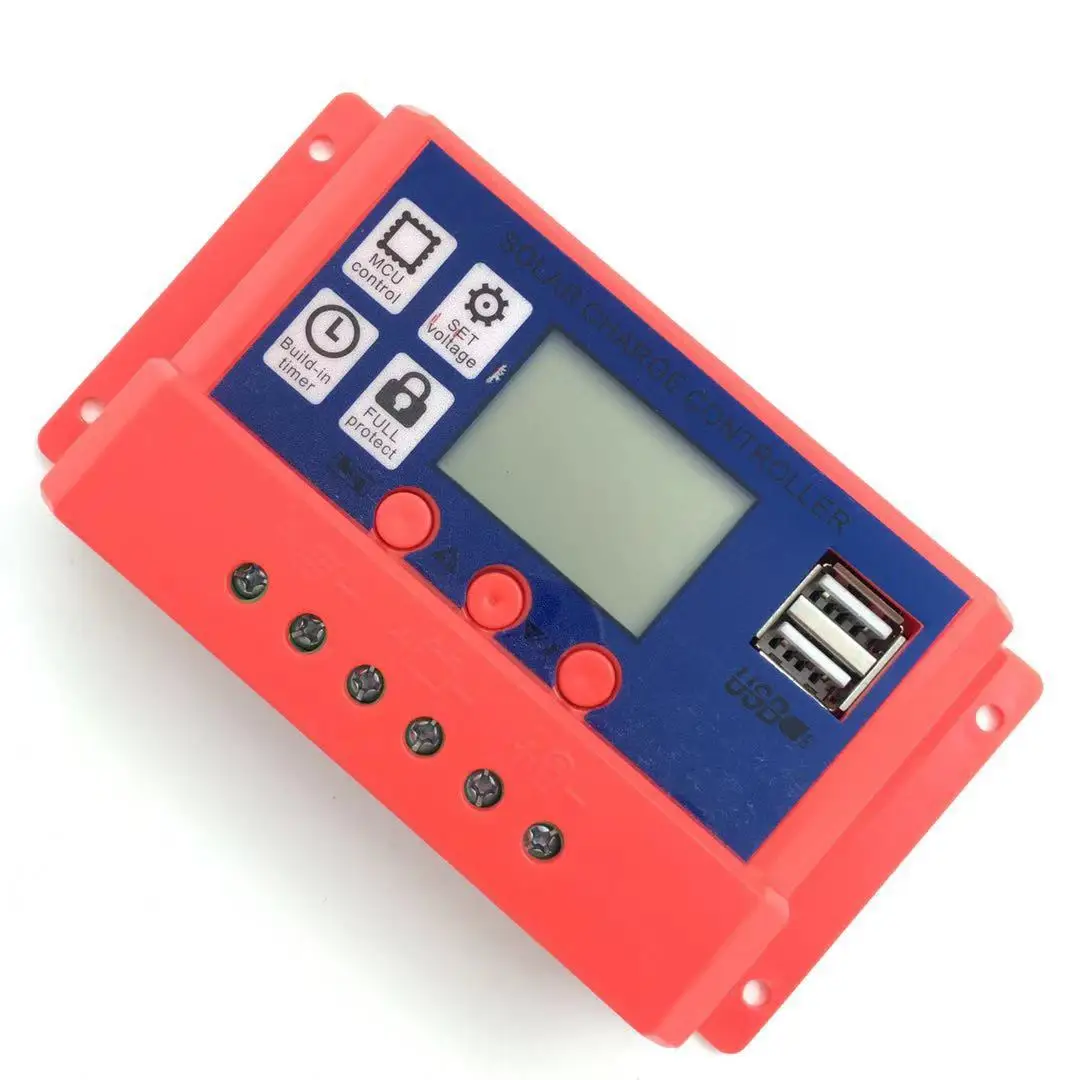 12V /24V 10A/20A/30A  LED Street lamp intelligent charge Manual Pwm  Mppt Solar Charge Controller