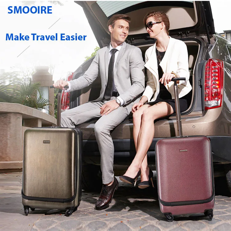 Top grade 100% makrolon PC single handle trolley luggage GSP Indonesia factory