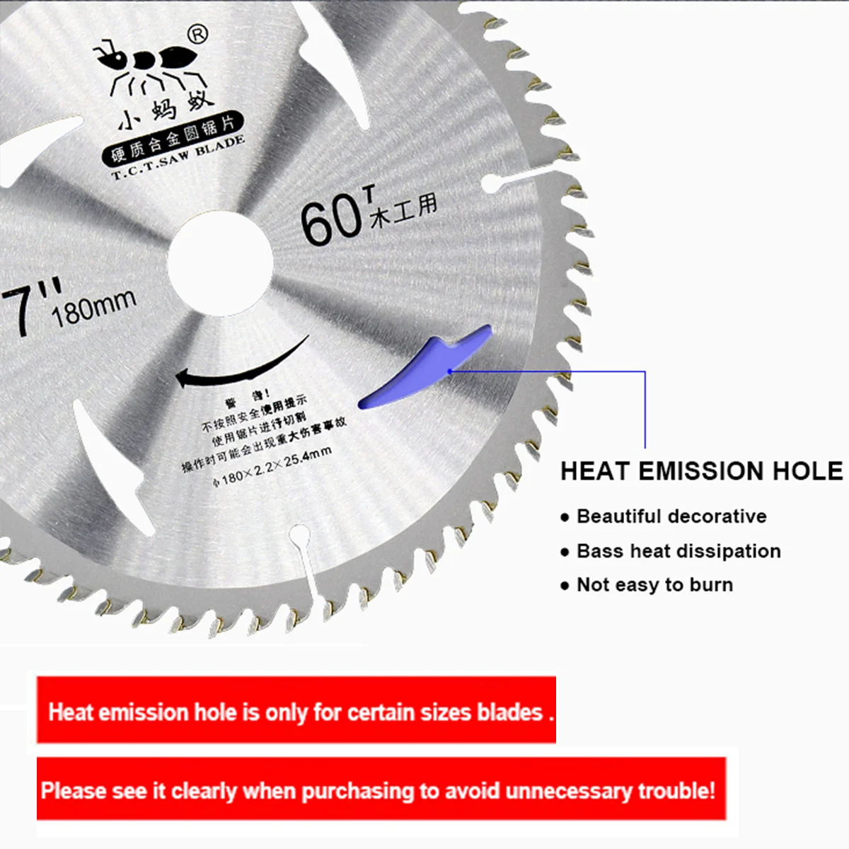 LITTLE ANT 9-1/4-Inch Circle Saw Blade Sierra De Mesa Para Madera 235mm TCT Disc for Cutting Hard & Soft Wood