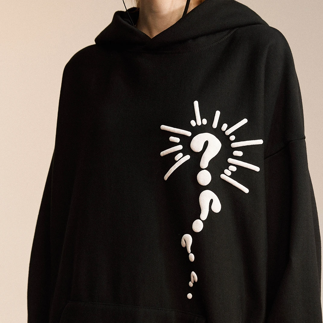 Customized High Quality Oversized Puff Printing Hoodie 3d Puff Hoodie Vintage Washed Foam Printing Custom Hoodies