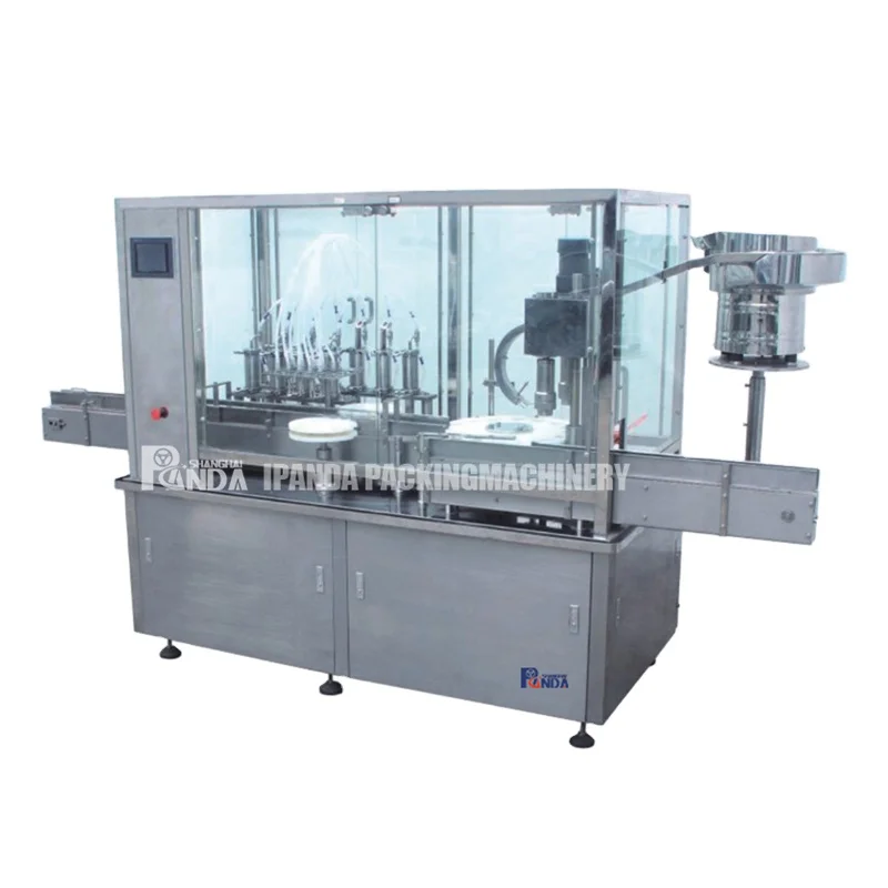 5ml Pharmaceutical Equipment Small Automatic Glass Penicillin Bottle Liquid Oral Vial Filling Sealing Capping Machine