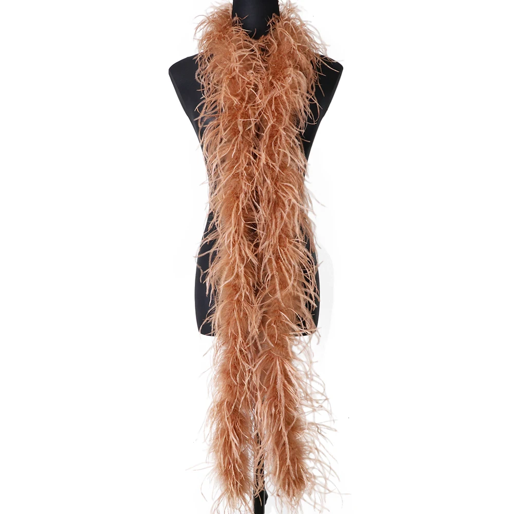 3 Ply dark pink  Soft Ostrich Boas White for Carnival Costumes Sewing Luxury Party Shawl Ivory Ostrich Feather Boa For Sale