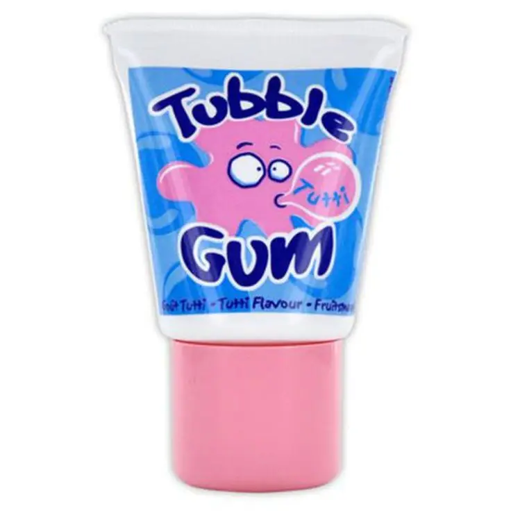 Hot Selling Funny Toothpaste Shape Fruit Flavor Liquid Tube Chewing Bubble Gum For Kids
