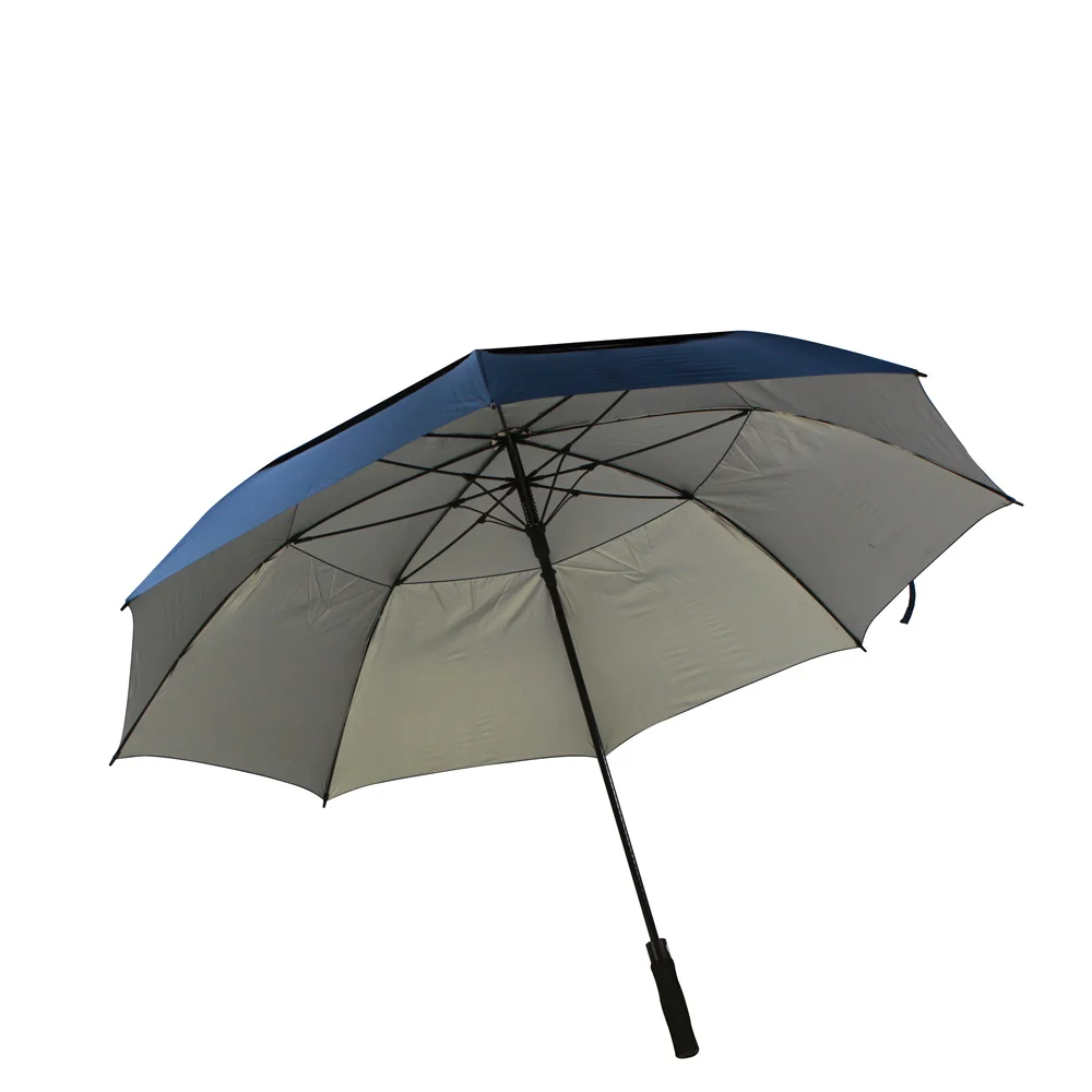 Custom62 / 68 Inch  big size Automatic Oversize Double Canopy Vented high quality double layer golf umbrella