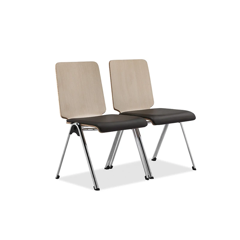 Rainbow hot sell  new design stackable visitors chair  leather meeting room reception chair