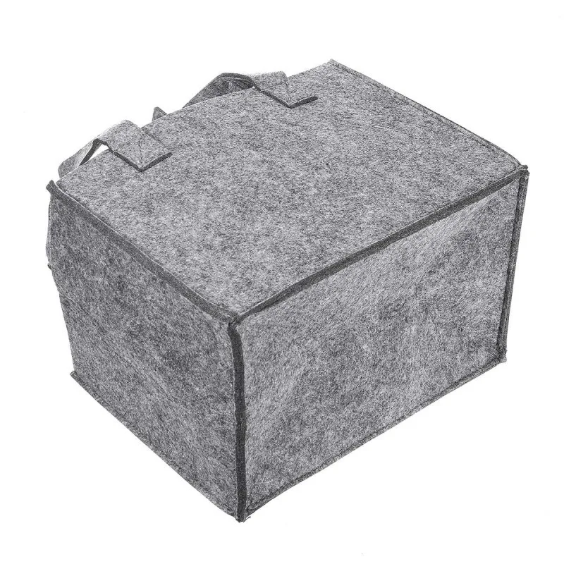 Dark Gray Reusable Wine Bottle Carriers 6 bottles Felt Wine Bottle Tote bag