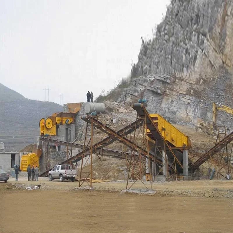 
Quartz sand stone crusher machine, Complete set Mining crusher equipment, stone crusher 100 tph fixed rock crushing plant 
