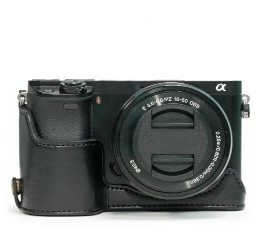 
High-quality leather Camera Half Case custom leather case security camera case 