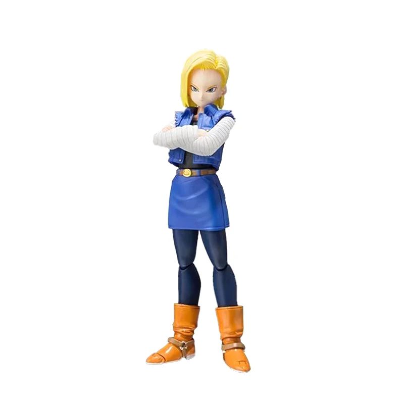 2021 HOT SALE 13CM DBZ SHF Android 18 Lazuli Cartoon Character Collectible Model Anime Action Figure Ornaments Toys Gift