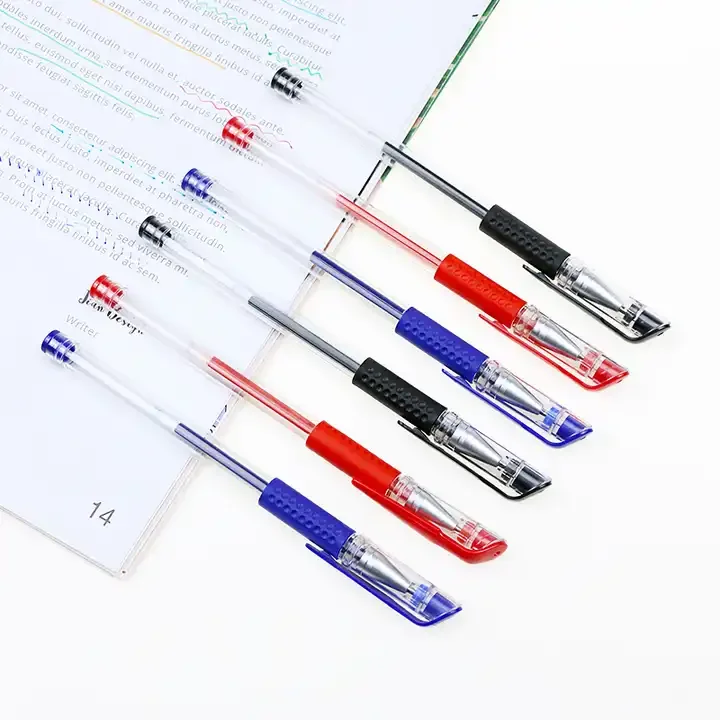 Cheapest Gel Pen Biros Red Blue Black Classical Appearance Fit For School Students Office