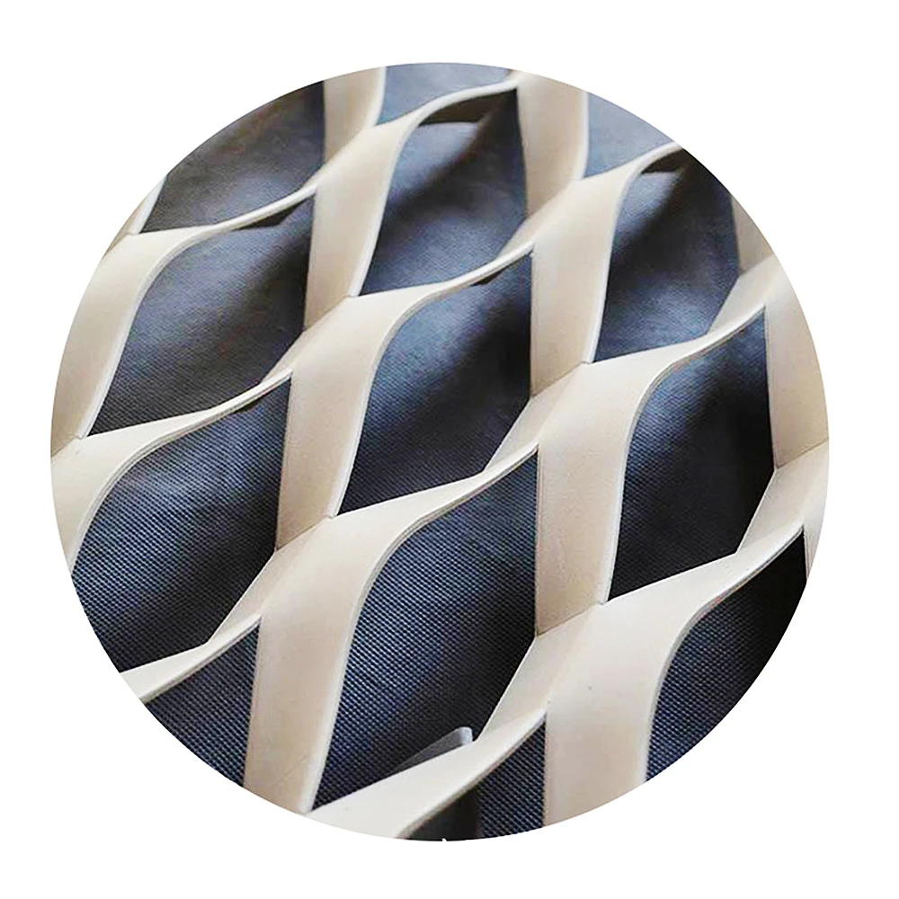 Custom diamond hole aluminum decorative expanded metal mesh panels bending security expanded wire mesh