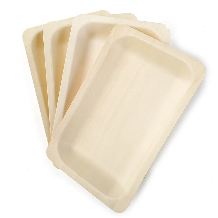 
Food grade eco friendly disposable 11 inch wooden round plate 