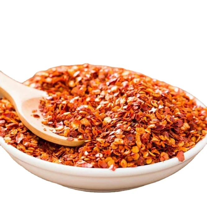 
well dried chili crushed and sweet paprika flakes with no spent 