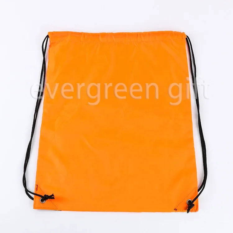 Индивидуальный рекламный дешевый 210d 420d полиэфирный нейлоновый спортивный рюкзак на шнурке