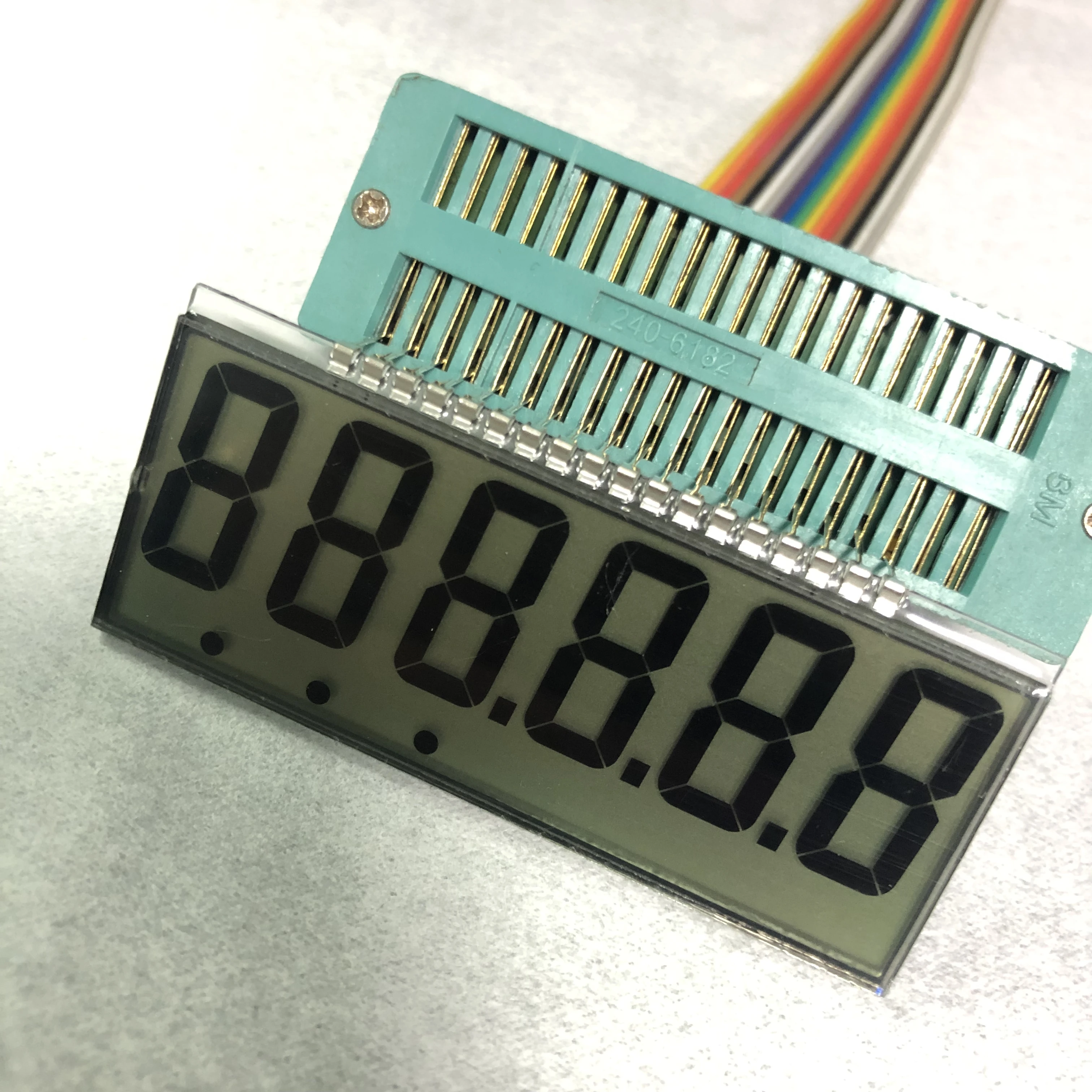  Manufacturer lcd display 6digit 6 point 7 segment screen Electronic scale displays drive LCD