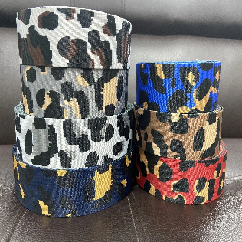 Таможня напечатала найлоновый бельтинг мульти печатным рисунком лямки ремня с фокусным расстоянием 25 мм полиэстер ремень безопасности тесьма