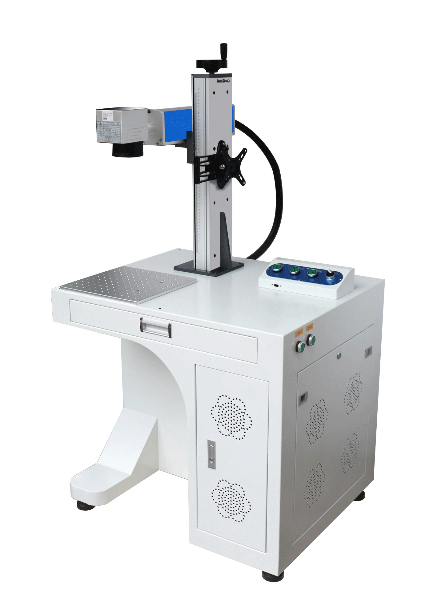 Cabinet Type 20w 30w 50w 70w 100w Fiber Laser Engraver Jewelry Making Metal Engraving Machine Price 3d Printer Laser