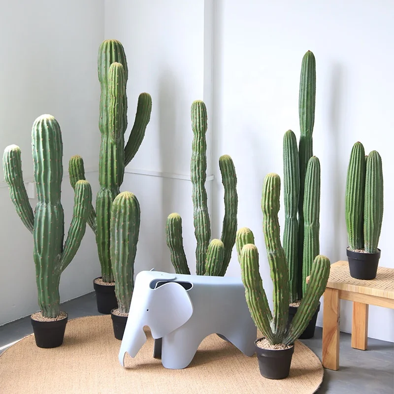Искусственный марокканский кактус украшение окна моделирование Зеленые искусственные листья растения
