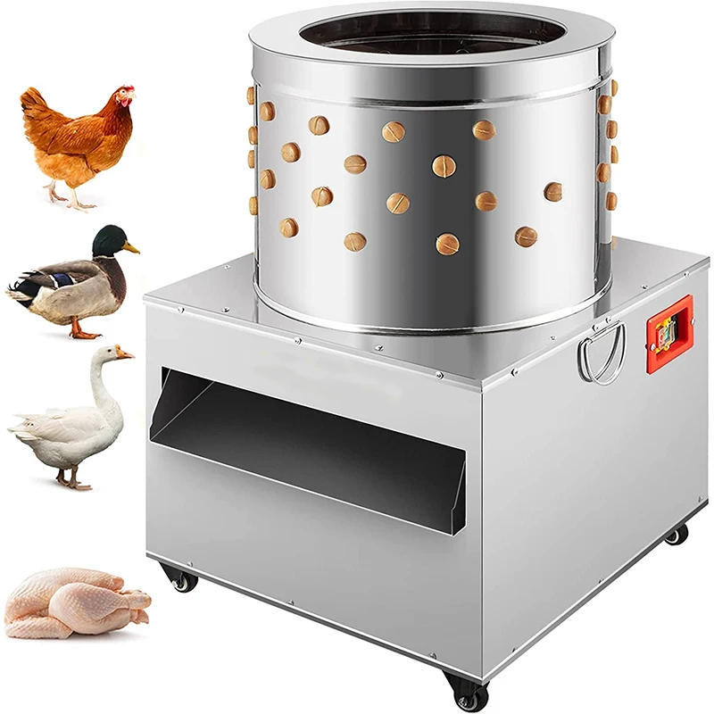 Customizable Popular 60Cm Tub Commercial Chicken Poultry Plucker Machine With Wheels Duck Bird Feather Plucker