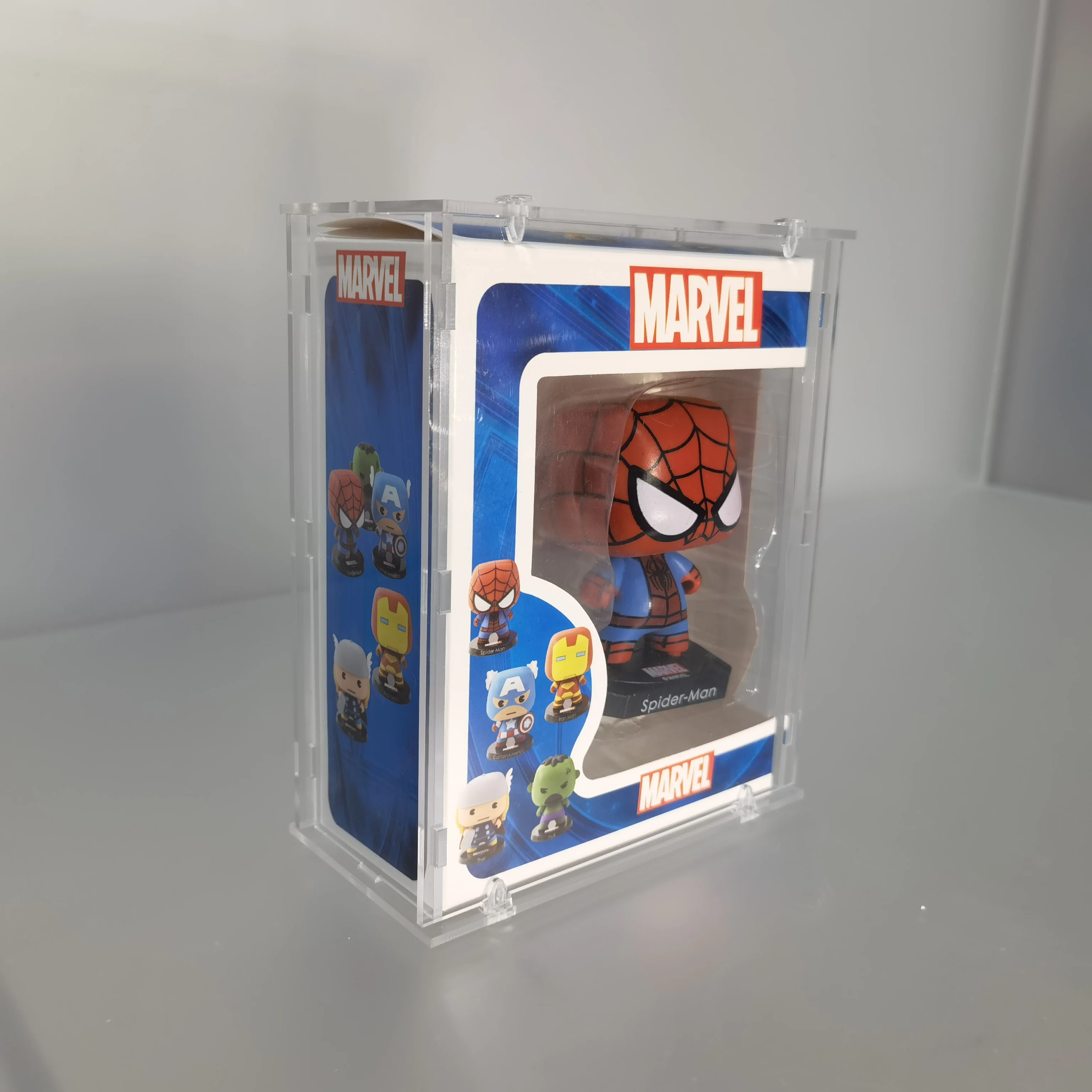 Clear Acrylic Display Case Assemble Countertop Box Cube Organizer Stand Dustproof Protection Showcase for Action Figures Toys