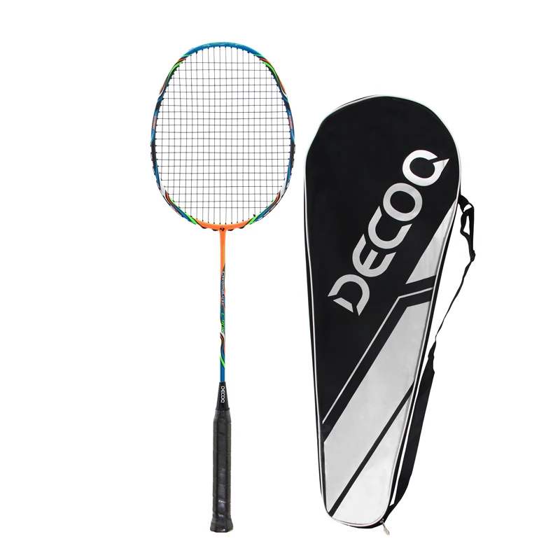 Wholesale High modulus graphite quality custom professional carbon fiber  badminton racket badminton bat with one carry bag