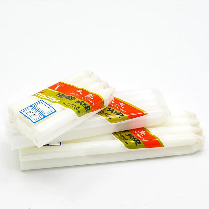 Wholesale paraffin wax smokeless white stick candle
