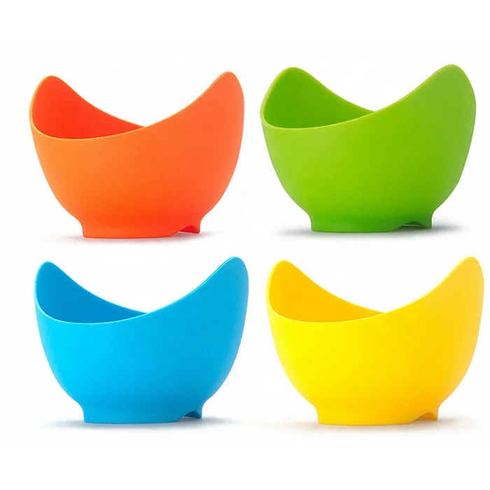 BPA Free Factory price Silicone Poached Egg Cup, Egg Coddler 4 Set,Microwave Egg Poacher