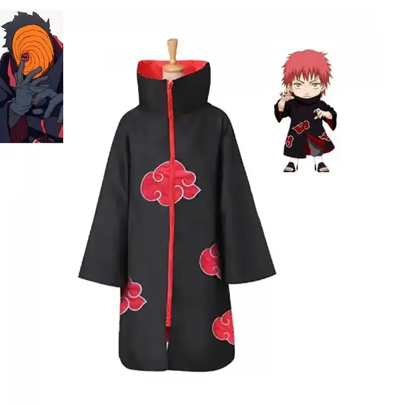 Akatsuki Cartoon Character Cosplay Prop Anime Costume Cloak Party Obito Itachi cos Comic Con