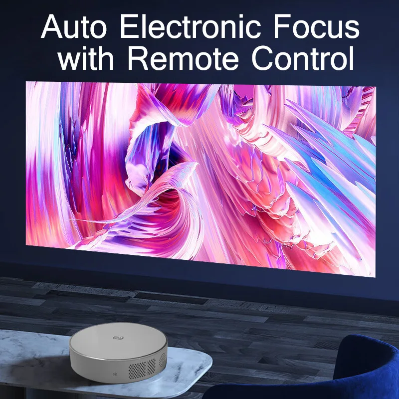 Hoxen mini LCD projector 720P smart Android multimedia  support wifi LED lamp factory supply