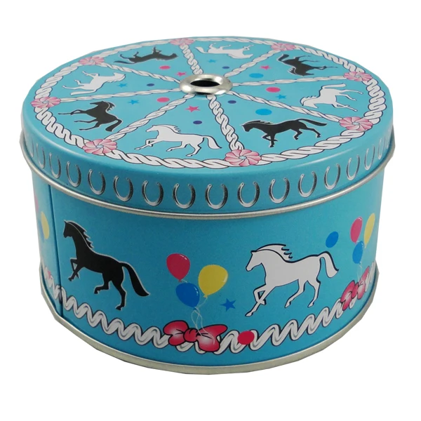 Оптовая продажа, круглые металлические жестяные банки для пищевых продуктов, подарочные печенья, шоколадные конфеты