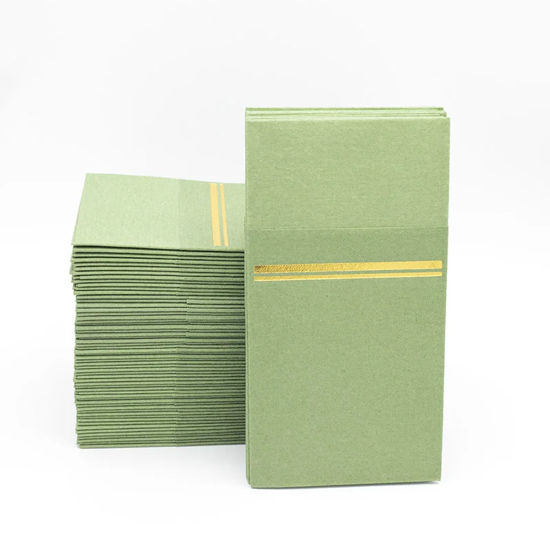 Hot Sale High Quality Airlaid Custom Paper Napkin Dyed Napkin Pocket Colored Paper Napkins & Serviettes Accept Customized Logo