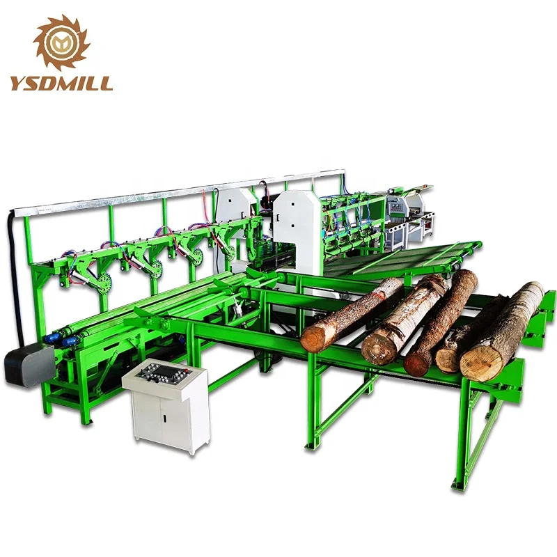 Vertical bandsaw sawmill twin automatic band saw machine woodworking machinery sawmill