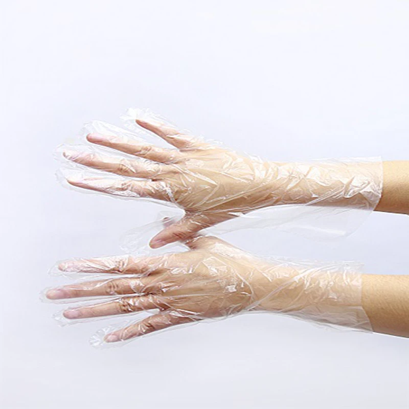 Wholesale colorful plastic glove for restaurant